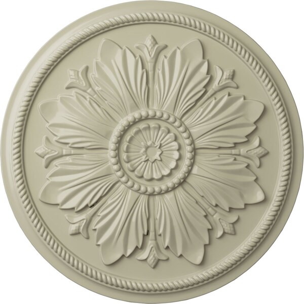 Ekena Millwork Kaya Ceiling Medallion (Fits Canopies up to 5 1/4"), Hand-Painted Clear Yellow, 23 5/8"OD x 1 1/2"P CM23KACYF - main